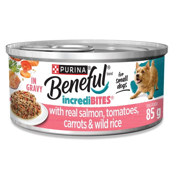 Beneful IncrediBites with Real Salmon in Gravy, Wet Dog Food 85 g