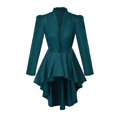 thumbnail image 1 of Manteau Queue-de-Pie Gothique Médiéval à Manches Longues pour Femmes Grande Taille Vêtements Gothiques pour Femmes Veste Rétro pour Robe Gothique Noire pour Femmes Robe Gothique et Spectacles Grande Taille Vêtements Gothiques pour Femmes, 1 of 7