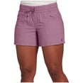thumbnail image 1 of Plebaso Shorts Décontractés pour Femmes, Cordon de Serrage, Fente, Jambe Droite, Shorts en Coton, Ligne, Unis, Shorts d'Été, M-5TG, 1 of 6