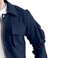 thumbnail image 3 of Tauxra Comfortable Men's Tracksuit Set, Long Sleeve Top and Drawstring Pants, Soft and Breathable Polyester Casual Outfit for Men, with Elastic Waist and Side PocketsTop, 3 of 5