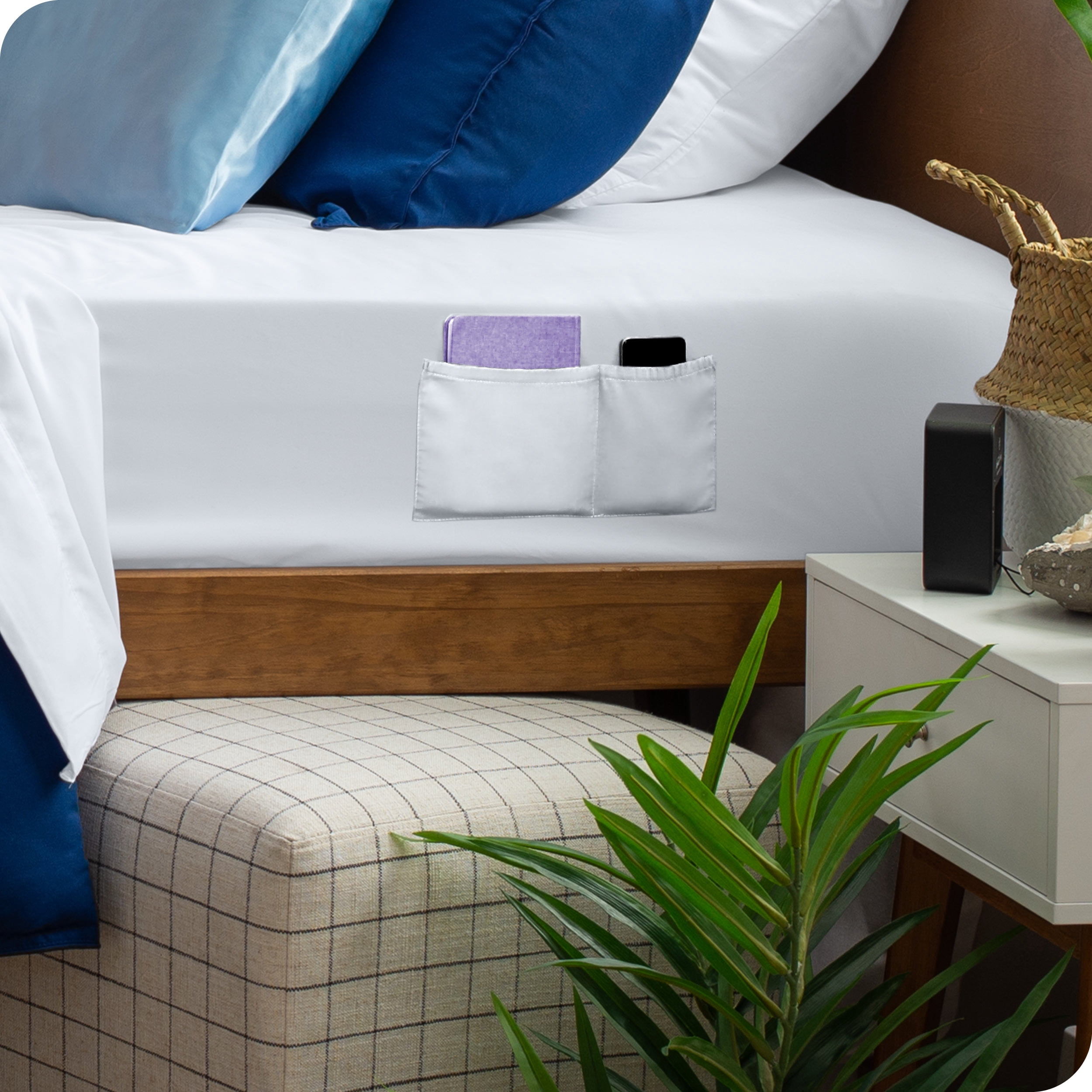 Bare Home Ultra-Soft Fitted Sheet - Dual Side Pockets - Premium 1800 Collection - Deep Pocket - Twin, White