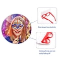 thumbnail image 2 of keepw DIY Plume Eyeglasses Frame Carnival Decoration Eyewear Photo Prop Colorful 1Set, 2 of 6