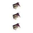 thumbnail image 1 of Thinsony Beautiful Belly Dance Waist Chain Intricate Dark Purple 3Set, 1 of 1