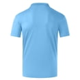 thumbnail image 2 of CFLVAEK Women's Business Shirts 3 Button Short Sleeve Summer Tops Dressy Work Collared Formal Tee, 2 of 4