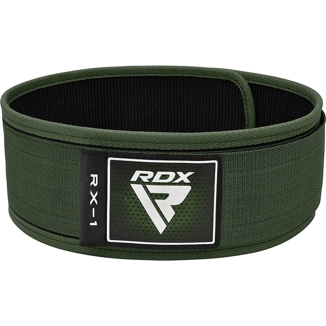 RDX Weight Lifting Belt 4 Adjustable Back Lumbar Support Bodybuilding, Powerlifting Functional Strength Training Core Exercise Fitness Workout Squats Deadlifts, Home Gym Equipment