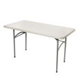 thumbnail image 1 of OEF Furnishings 4 Foot Heavy Duty Folding Table, 24" x 48", Light Grey, 1 of 4