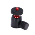 thumbnail image 4 of Mini Ball Head, Ball Head With Hot Shoe Mount Adapter 1/4 Inch Screw And Hot Shoe Mount Adapter With 1 X Mini Ball Head For Camera Replacement For Tripod Black Ball,Red Ball,Silver, 4 of 8