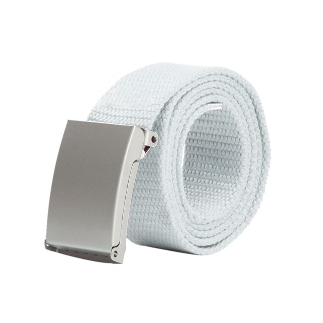 Dalazy Men Women Plain Webbing Canvas Buckle Accessories Belt