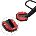 thumbnail image 3 of Motorbike Motorcycle Kick Stand Coaster Universal Easily Install Professional Accessory Aluminum Alloy Stable Replacement Study Anti Slip Red, 3 of 8