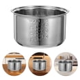 thumbnail image 2 of Rice Cooker Liner Rice Cooker Inner Pot Universal Stainless Steel Rice Cooker Inner Pot Replacement Electric Cooker Inner Pot for Boiling and Porridge Cooking (1.6 L), 2 of 8