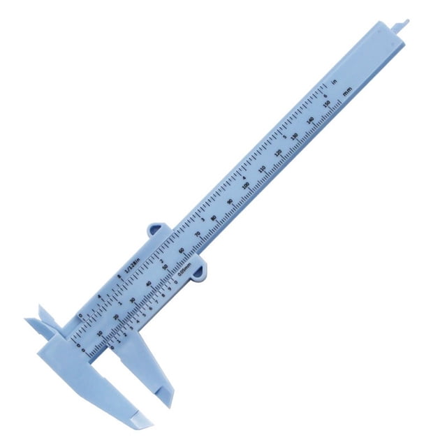 Calipers Vernier 0-150mm Échelle Double Règle Outil de Mesure de Hauteur et de Profondeur en Plastique