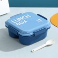 thumbnail image 4 of Tumotour Border Student Bento Box Children Sealed Fruit Box Salad Box Work Microwave Lunch Box Chopsticks Dip Container Cute Kids Bento Lunch Box, 4 of 6