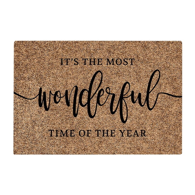 WIFKLSIIPG Christmas Doormat Personalized front Door Decoration Christmas Decoration