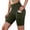 Army Green, variant on PEZHADA Women's High Waist Compression Yoga Shorts, Black, Size L