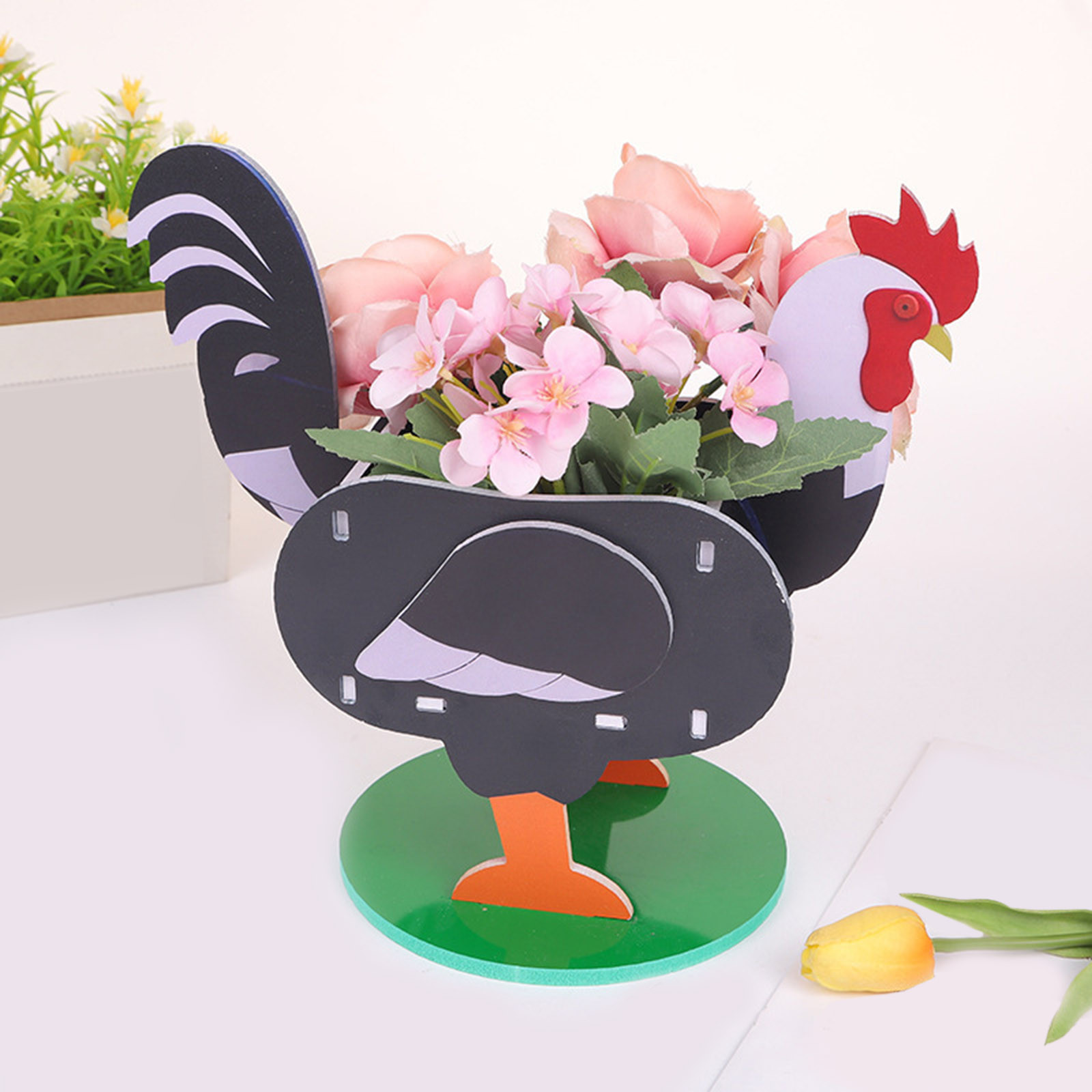 BUTASY Plant Pots Cute Chicken Shape Garden Flower Pot Plant Planting Pot Garden Decoration