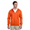 thumbnail image 3 of Jerzees Adult NuBlend Full Zip Hooded Sweatshirt, S, Safety Orange, 3 of 4