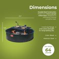 thumbnail image 3 of Pilot Rock 30 Inch Steel Ground Fire Pit Ring and Cooking Grate, Black, 3 of 9
