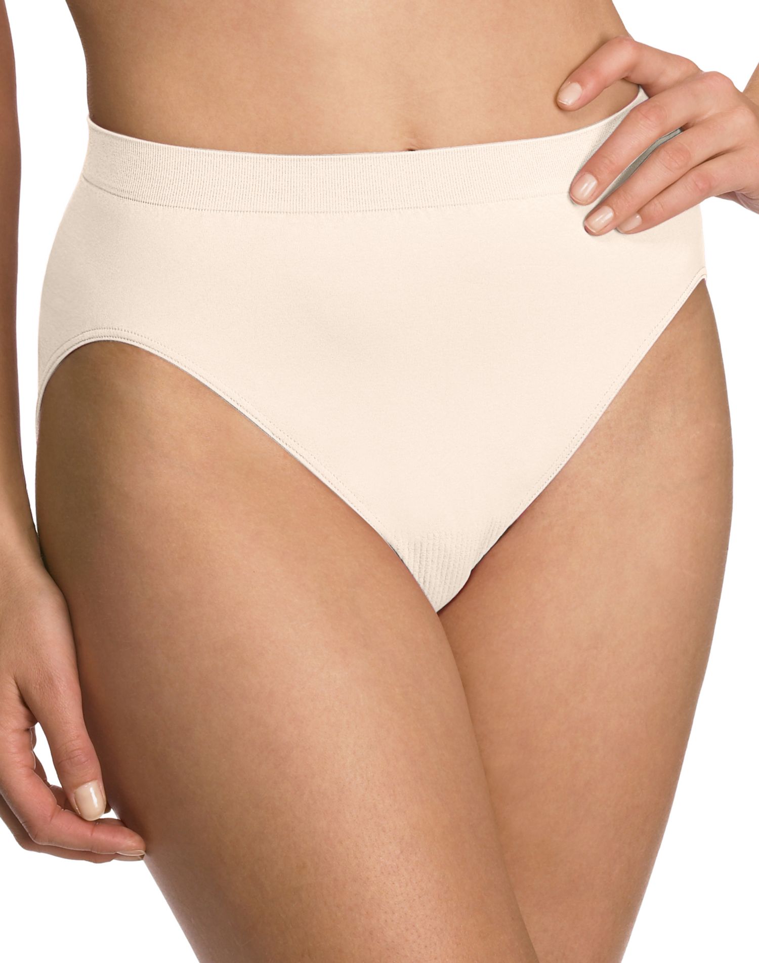 Bali Womens Comfort Revolution Microfiber Seamless Hi Cut Panty - Best-Seller,