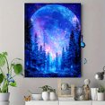 thumbnail image 4 of Toile Murale Lune et Forêt Cosmiques 15,75 X 11,81 Pouces, 4 of 8