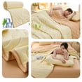 thumbnail image 2 of Yellow Summer Air Conditioning Quilt Ice Silk Blanket Cool Feeling Washable Polyester 150X200Cm Yellow For All Season Use Gift Idea Temperature Balance, 2 of 8