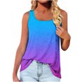 thumbnail image 2 of LSLJS Débardeurs à Col Rond pour Femmes Mode Femme Blouse Sans Manches à Col Rond T-Shirt Imprimé Hauts Amples Blouse, 2 of 5