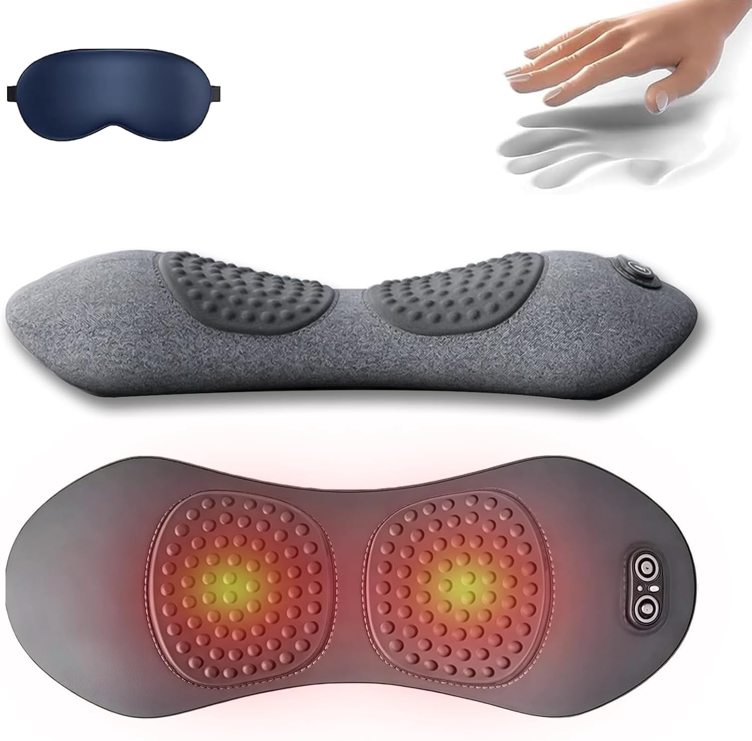 My Soothe lab 3 in 1 Back Massager,  Triple Fusion Massager for Sciatica, Mysoothelab Neck Massagers Pillow, Three-Speed Constant Temperature Hot Compress, Relieve Pain