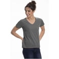 thumbnail image 1 of Sierra Socks Women's V-Neck T-Shirts (S, Heather Gray), 1 of 2