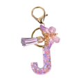 thumbnail image 4 of lionlar Resin Keychain Ornaments Girls English Alphabet Keyring Keychain J J, 4 of 9