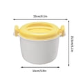 thumbnail image 3 of TIMIFIS hot pot Large Capacity Steam Rice Cooker Plastic Insulated Bento Box Fresh Lunch Box Household Convenient Heating Rice Cooker kitchen gadgets Kitchen Gadgets, 3 of 3