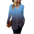 thumbnail image 4 of Gubotare Cardigans pour Femmes avec Poches, Décontractés, Légers, à devant Ouvert, Chandails Cardigan pour Femmes (Bleu Foncé, TTTG), 4 of 8