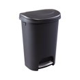 thumbnail image 2 of Rubbermaid Classic Premium 13G Step-On Trash Can, Black, 2 of 7