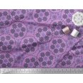 thumbnail image 2 of Soimoi Silk Fabric Snowflake Artistic Print Fabric by Yard 42 Inch Wide, 2 of 3