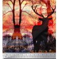 thumbnail image 2 of Soimoi Viscose Chiffon Fabric Deer Panel Print Fabric by Yard 42 Inch Wide, 2 of 3