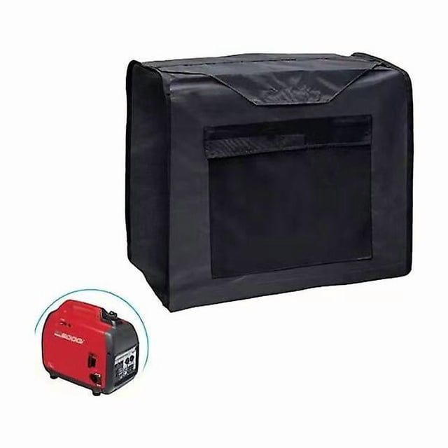 Universal Generator Cover 52X29X41cm Generator Shell Polyester Oxford Protective Cover for Furniture and Generator (Black)