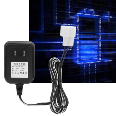 Chargeur de Pile 6V 500mA, Adaptateur Secteur Chargeur Mural 220V 6V, Chargeur de Pile à Prise CN pour Voiture Jouet pour Enfants