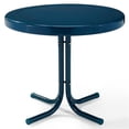 thumbnail image 1 of Pemberly Row Modern Metal Steel Patio End Table in Navy Blue, 1 of 6