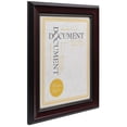 thumbnail image 3 of Unbranded Harrison Certificate Frame 8.5x11in Cherry, Wall Document Frame, 3 of 6