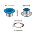 thumbnail image 2 of Unique Bargains 100PCS Grommets Eyelets 1/4 Inch (6mm) ID Hole Metal Self Backing Eyelet with Washers for Leather Blue, 2 of 7