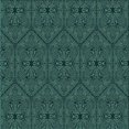 thumbnail image 1 of Ahgly Company Tapis d'Intérieur Lavable à la Machine, Carré, Transitionnel, Vert Sarcelle Profond, Tapis de Zone, 8 Pieds Carré, 1 of 7