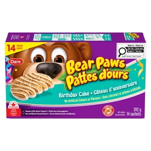 Bear Paws Birthday Cake Cookies
