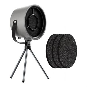 Hottes de bureau, Hotte de bureau portable avec 3 Vitesse du vent, Hotte de cuisinière portable pour la cuisine, amovible -A,1 x hotte portative 1 x câble USB 3 x éléments de filtre, Gris noir