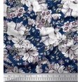 thumbnail image 1 of Soimoi Rayon Fabric Leaves & Flower Floral Fabric Prints By Yard 42 Inch Wide, 1 of 3