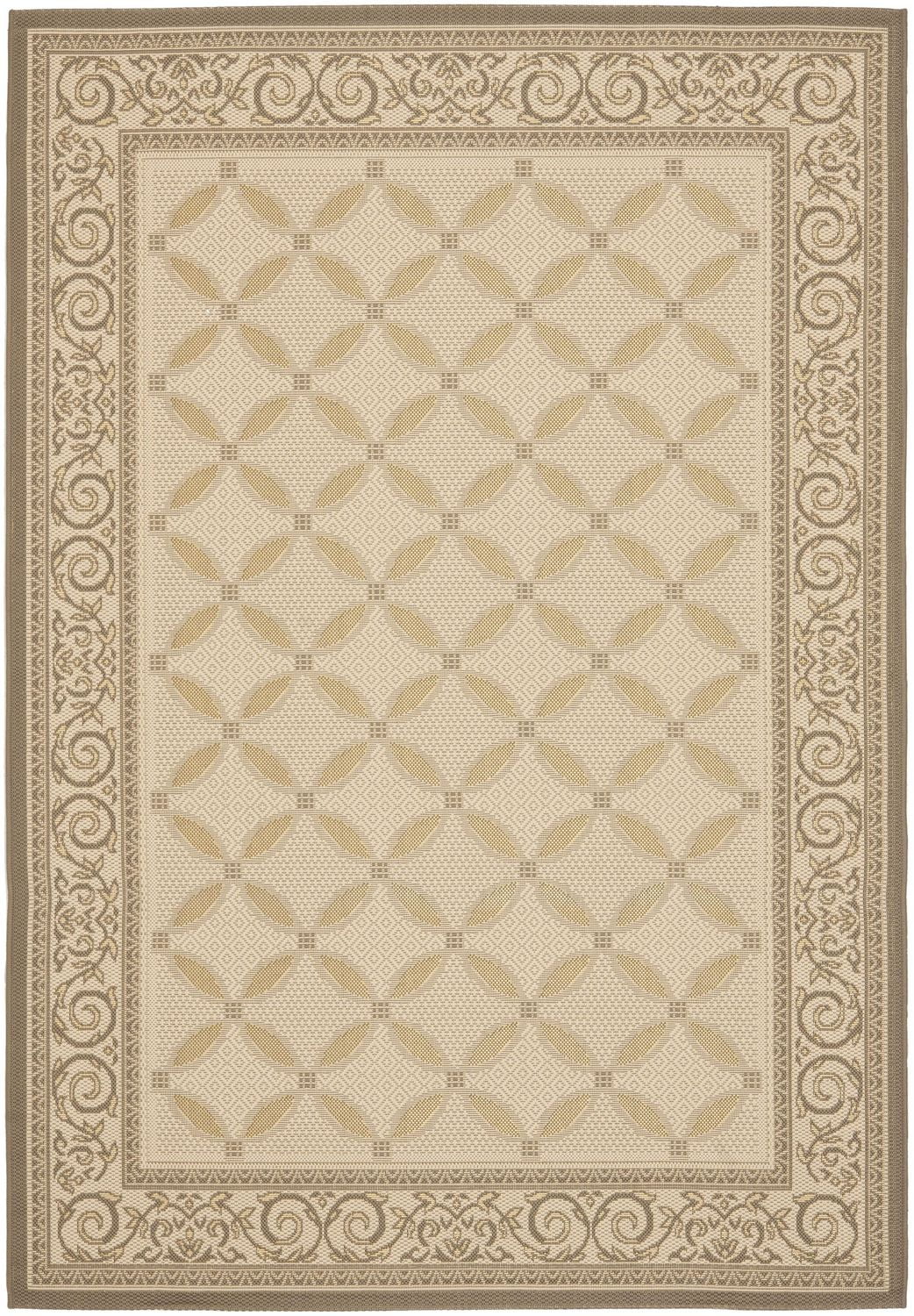 SAFAVIEH Courtyard Cohen Bordered Indoor/Outdoor Area Rug