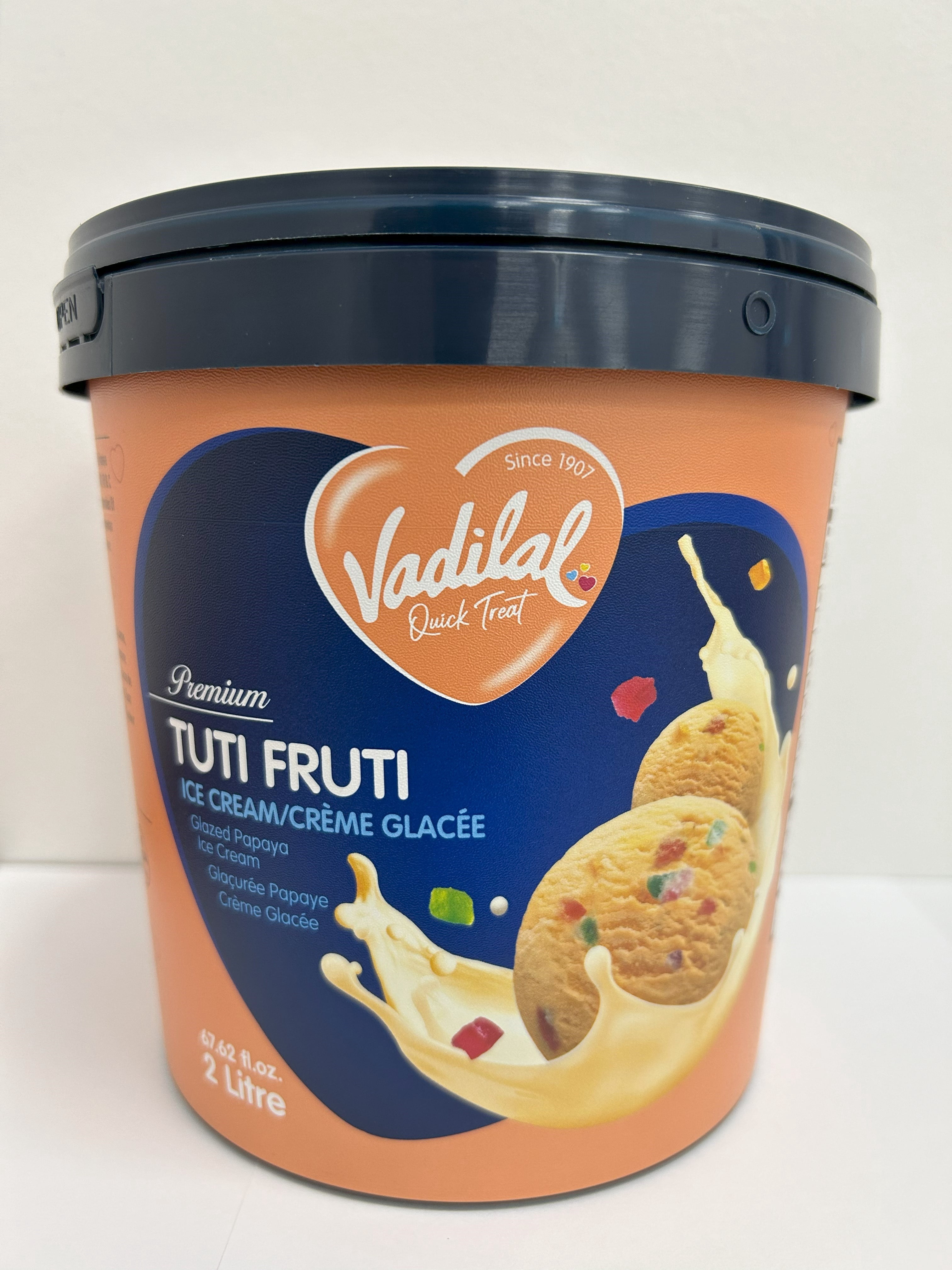 Vadilal Tuti Fruti Ice Cream 2 Ltr.62 fl.oz, Vadilal Tuti Fruti Ice Cream