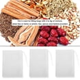 thumbnail image 3 of 100pcs/set Tea Bag Empty Loose Tea Bags Tea Leaf Pouch Drawstring Fabric Herb Holder DIY Drink Filter Bag, 6x8cm, 3 of 9