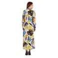 thumbnail image 4 of Bimba Robe Chemise Maxi Imprimée à Manches Longues pour Femmes, Coupe Ample Décontractée, Boutonnée, 4 of 7