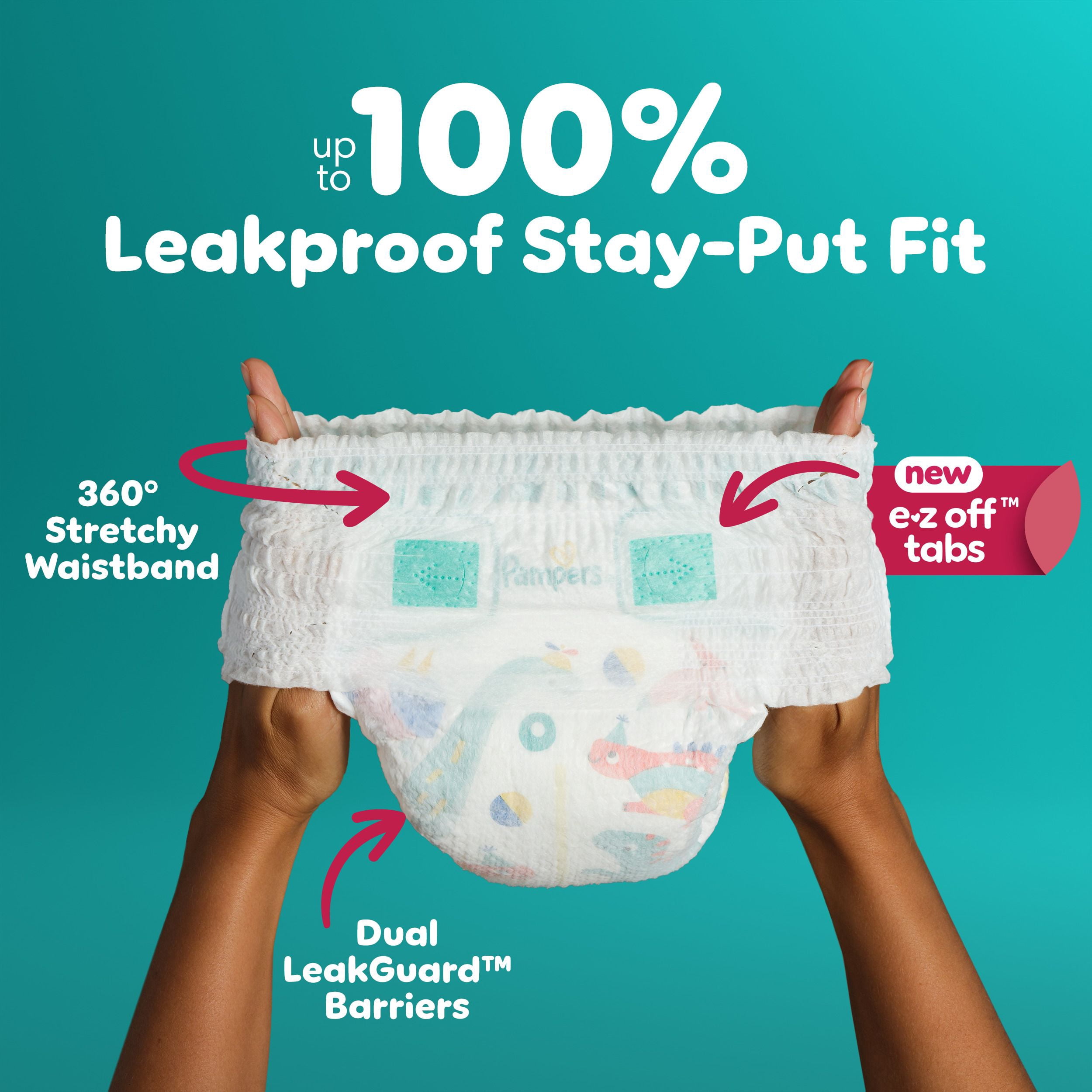Couches Pampers Cruisers 360°, ajustement jusqu’à 100 % sans fuites, conçues pour les bébés actifs, couche à enfiler, rabats rapides conçus pour faciliter les changements, taille 4, 21 unités