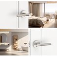 thumbnail image 4 of Poignées de Porte Mates Intérieures Moletées Intimité Poignées de Porte Levier de Porte Robuste pour Chambre Ou Salle de Bain Réversible Sans Clé pour Portes Gauche Droite AM, 4 of 7