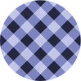 thumbnail image 1 of Ahgly Company Tapis Rond Lavable en Machine Intérieur Transitionnel Violet Pervenche Profond, 8 Pieds Rond, 1 of 7