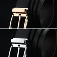 thumbnail image 4 of Langgg Mens Belt Handmade With Meticulous And Precise Craftsmanship For Any Occasion L63 Chromium Black 1Set, 4 of 6